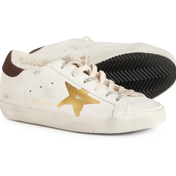 NEW in BOX Golden Goose Women's White and Gold Sneakers - Picture 2 of 16